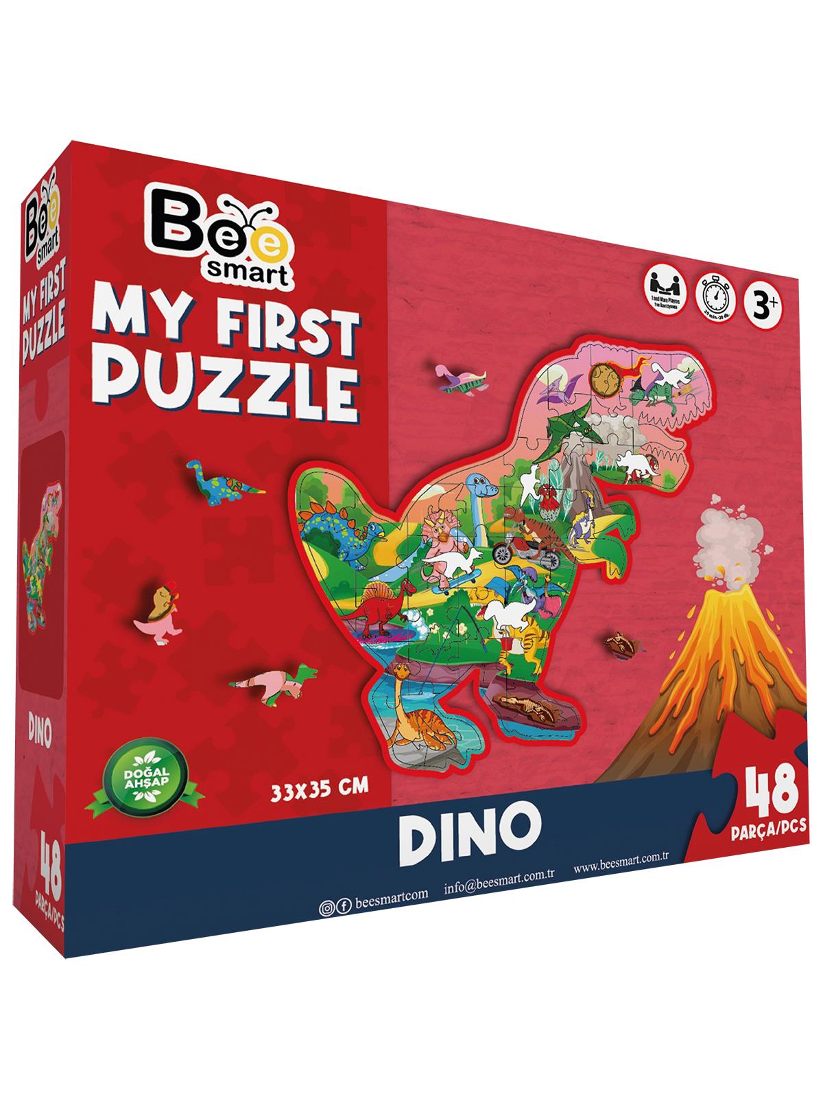 Bee Smart Ahşap Puzzle Dinazor