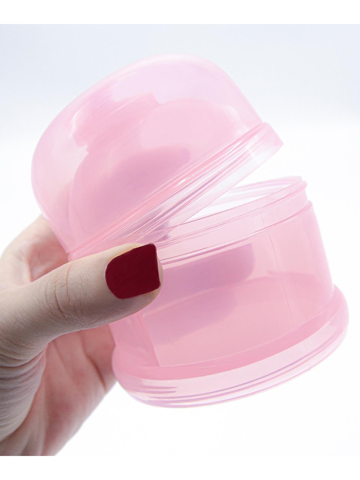 BabyJem Katlı Toz Mama Kabı - Pembe