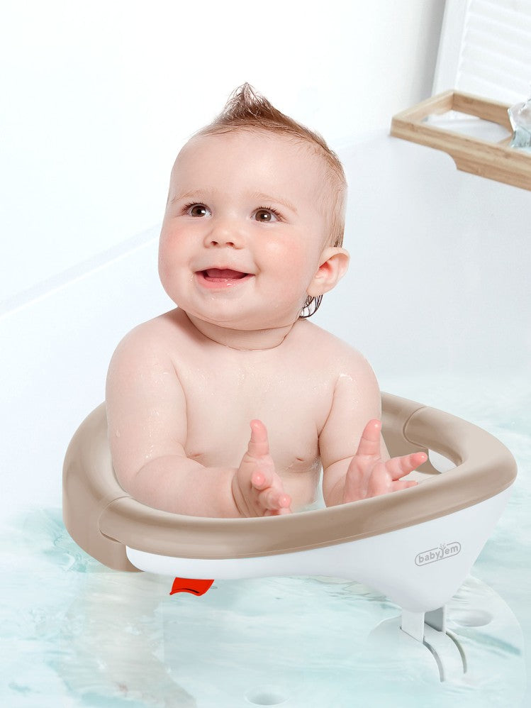Babyjem Yandan Açılır Banyo&Mama Oturağı - Bej