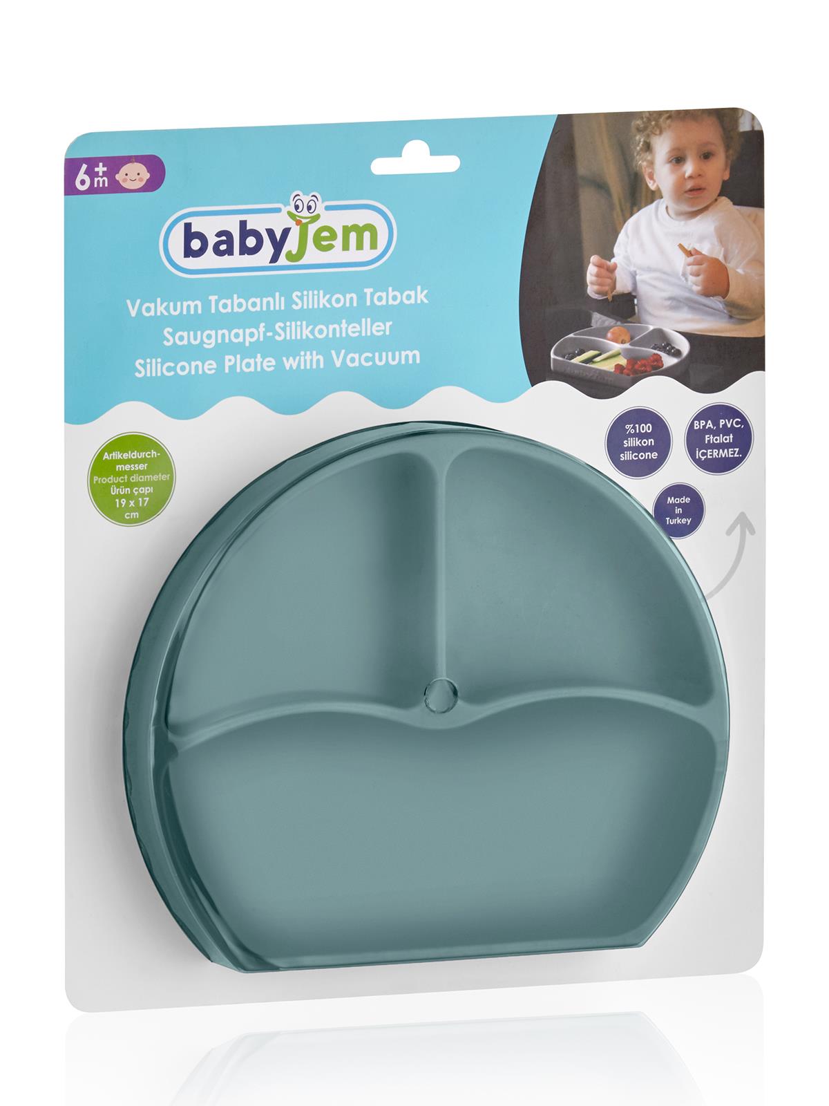 Babyjem Silikon Tabak - Yeşil
