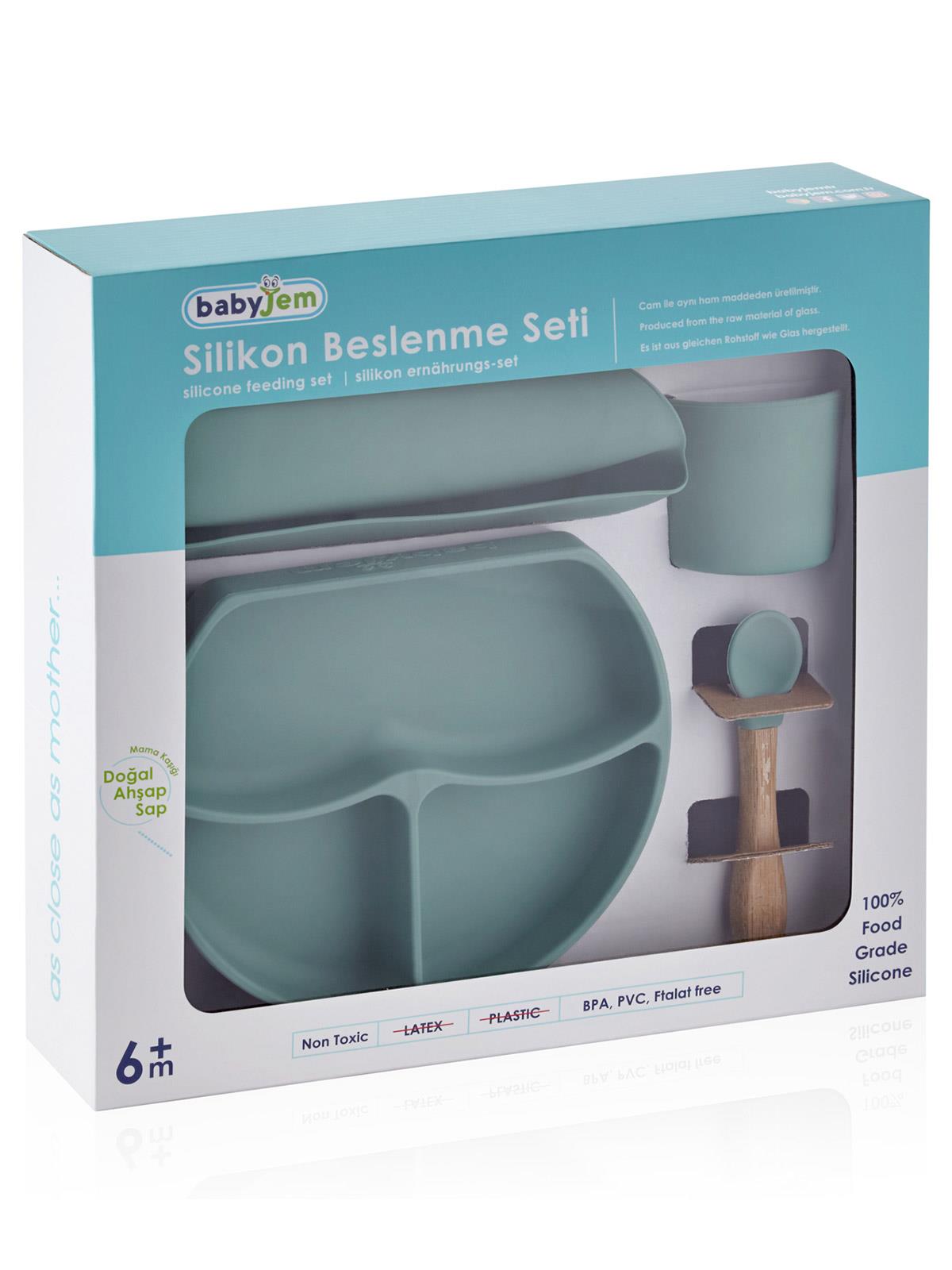 Babyjem Silikon Beslenme Seti - Yeşil