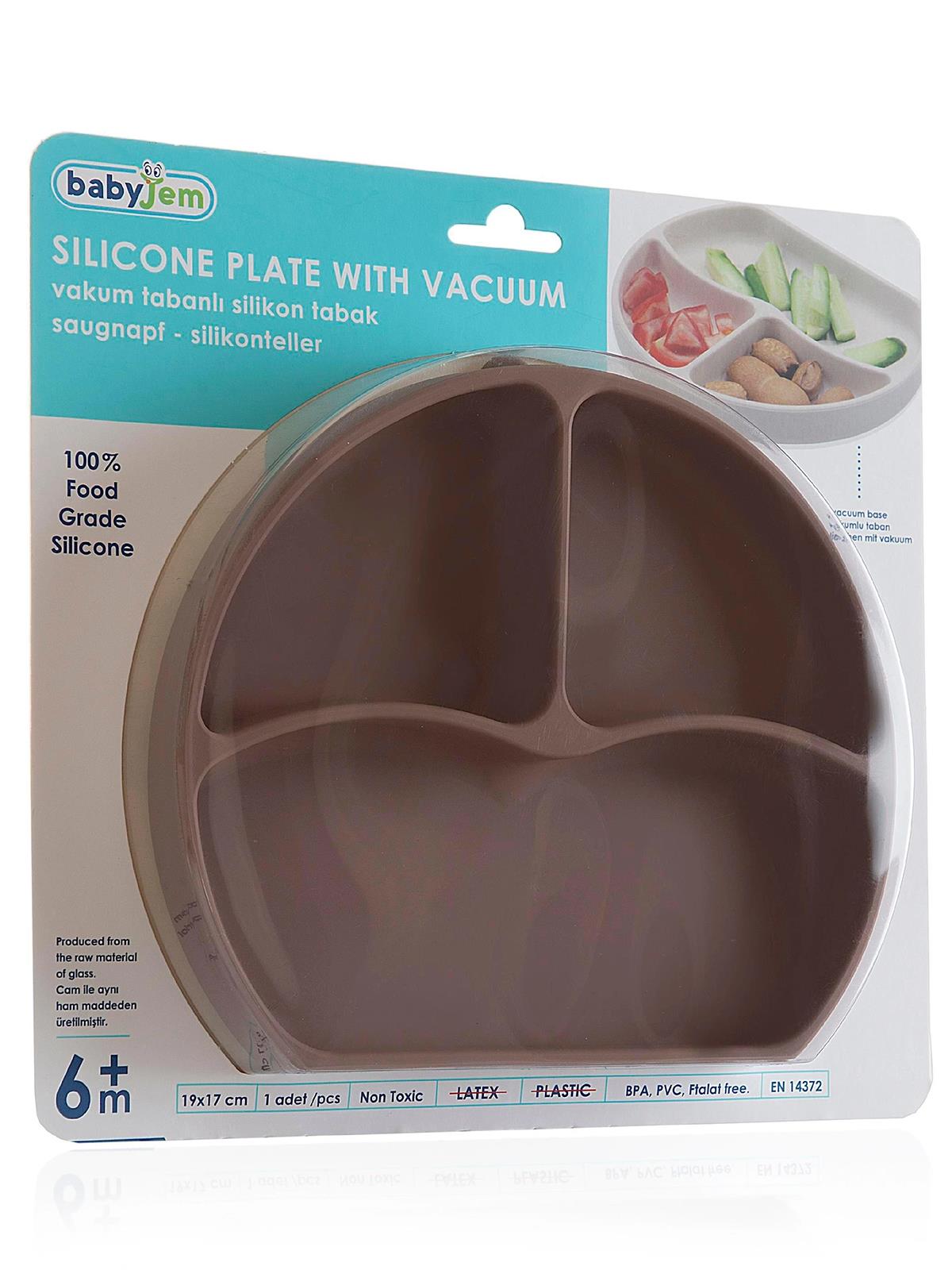 Babyjem Silikon Tabak - Kahverengi