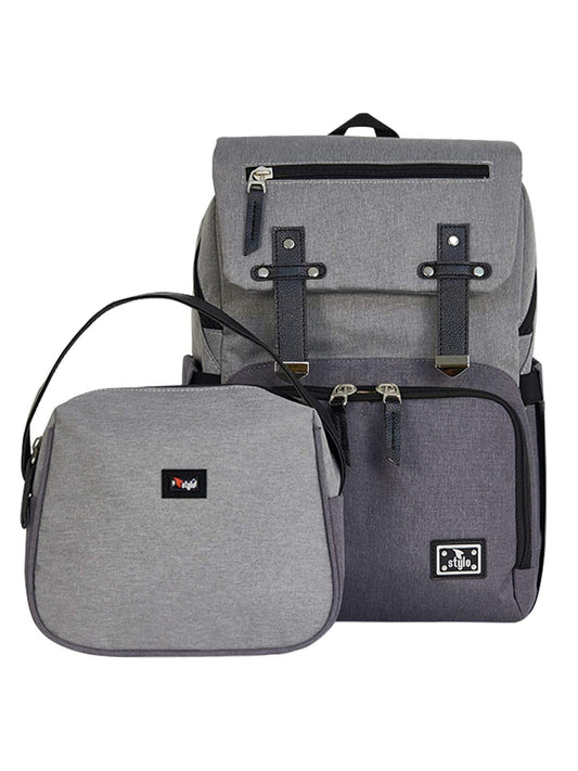 Stylo Working Mothers Backpack Çanta Seti - Gri