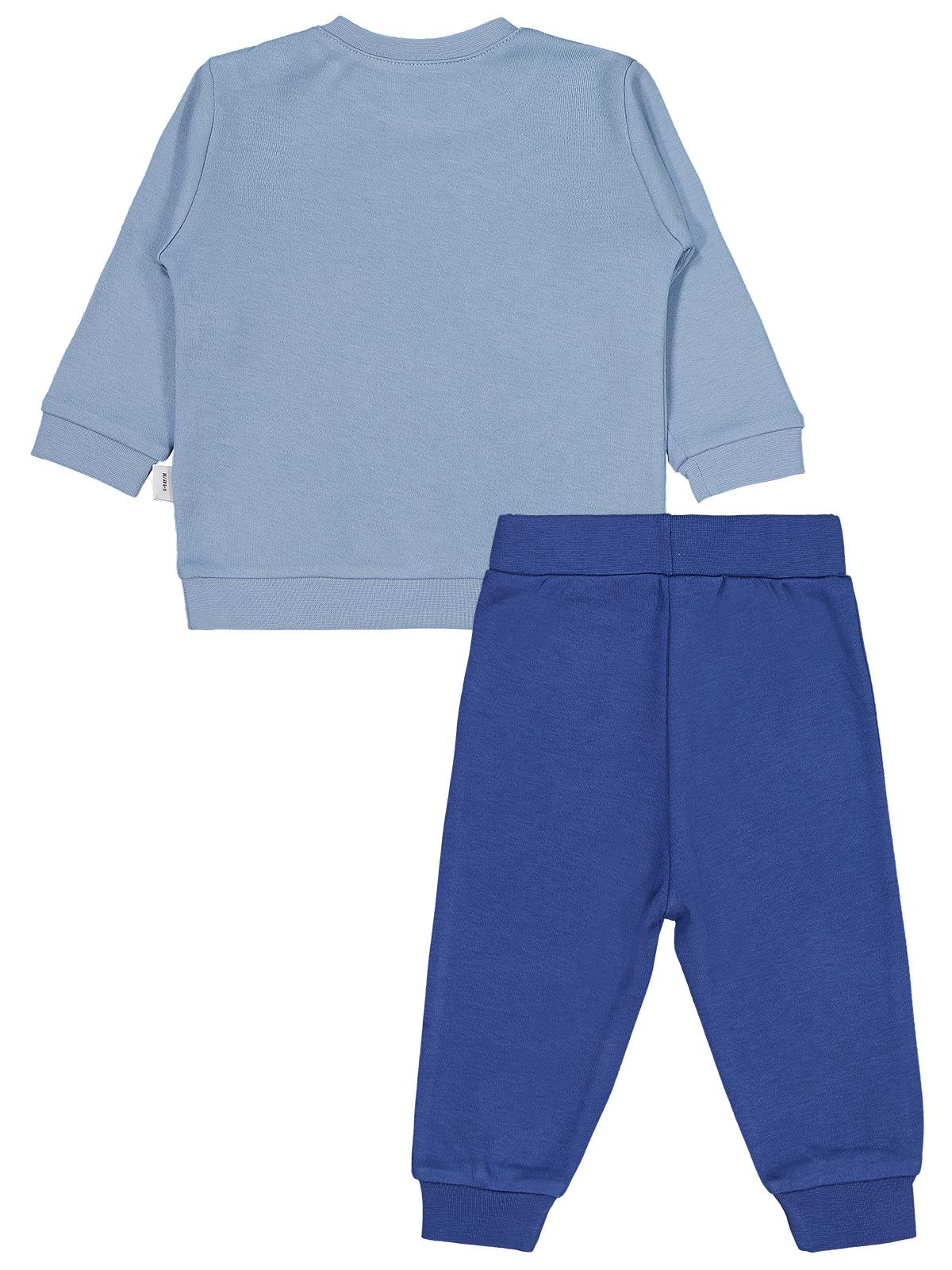 Civil Baby Bebek Bisiklet Yaka Takım 6-18 Ay - Mavi