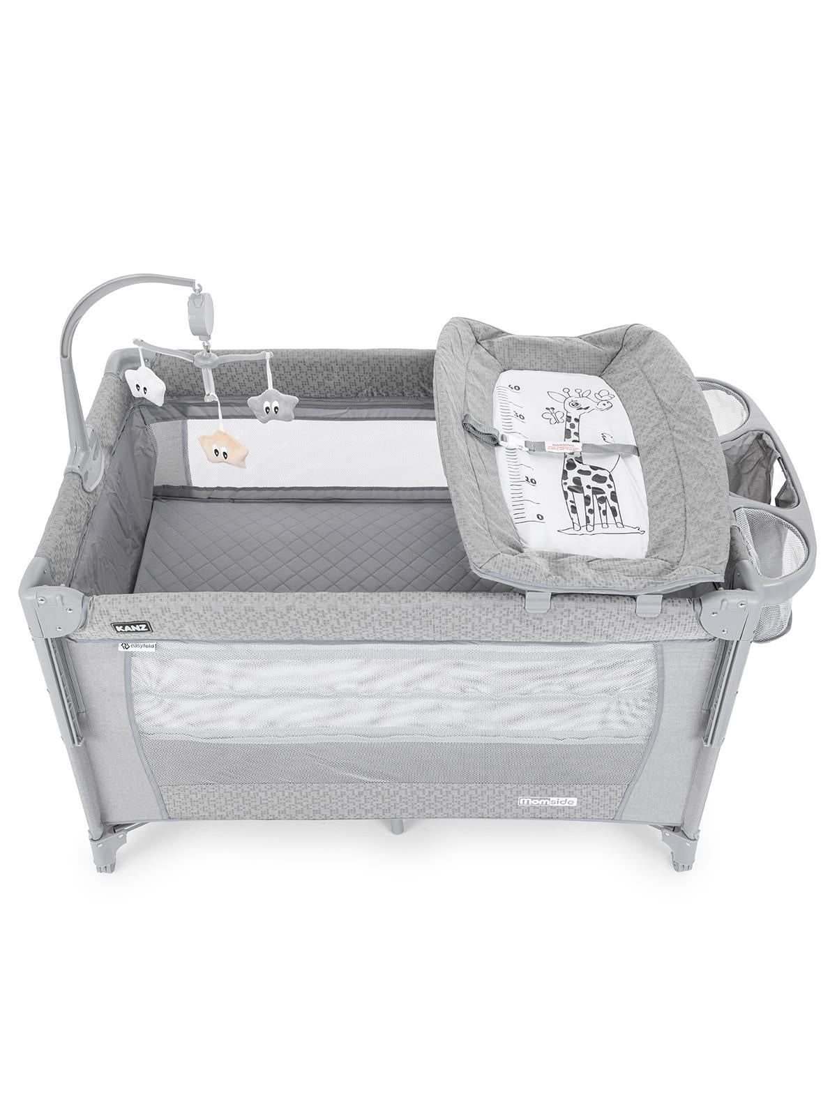 Kanz Momside Anne Yanı Oyun Parkı 70*110 Cm - Gri