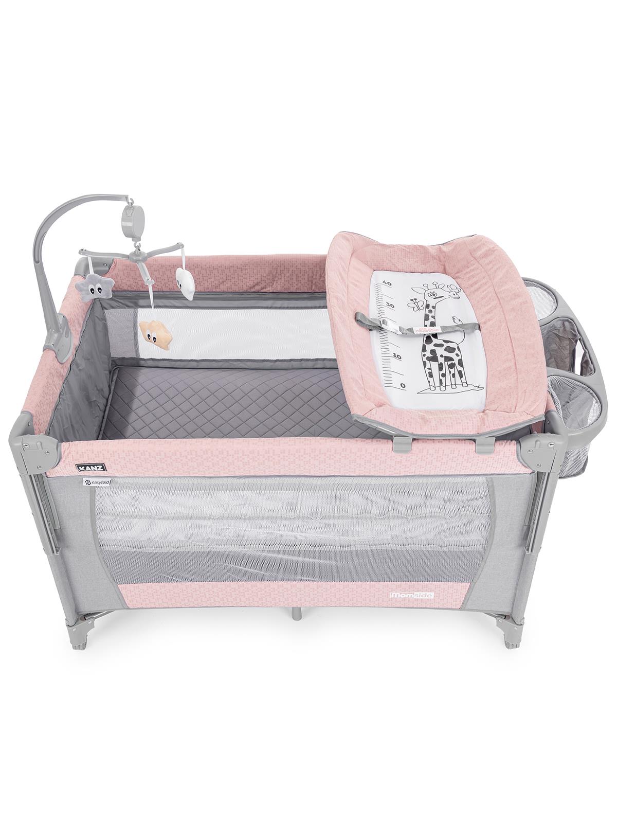 Kanz Momside Anne Yanı Oyun Parkı 70*110 Cm - Pembe