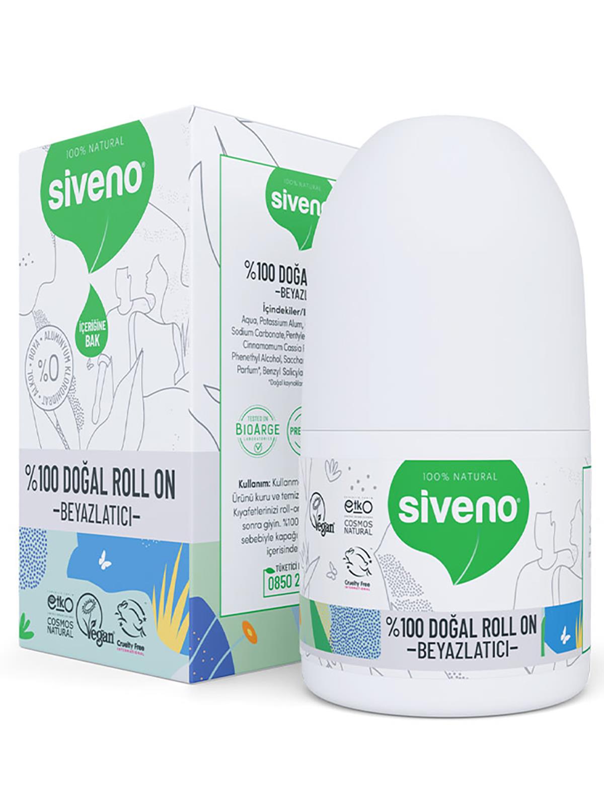 Siveno %100 DOĞAL ROLL-ON- BEYAZLATICI