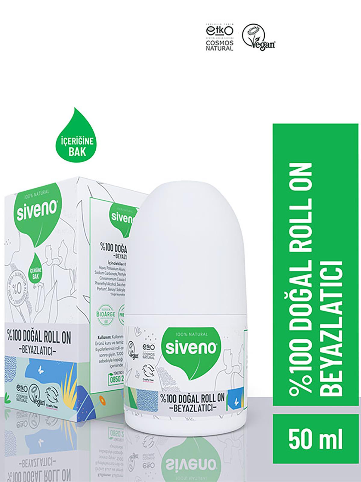 Siveno %100 DOĞAL ROLL-ON- BEYAZLATICI