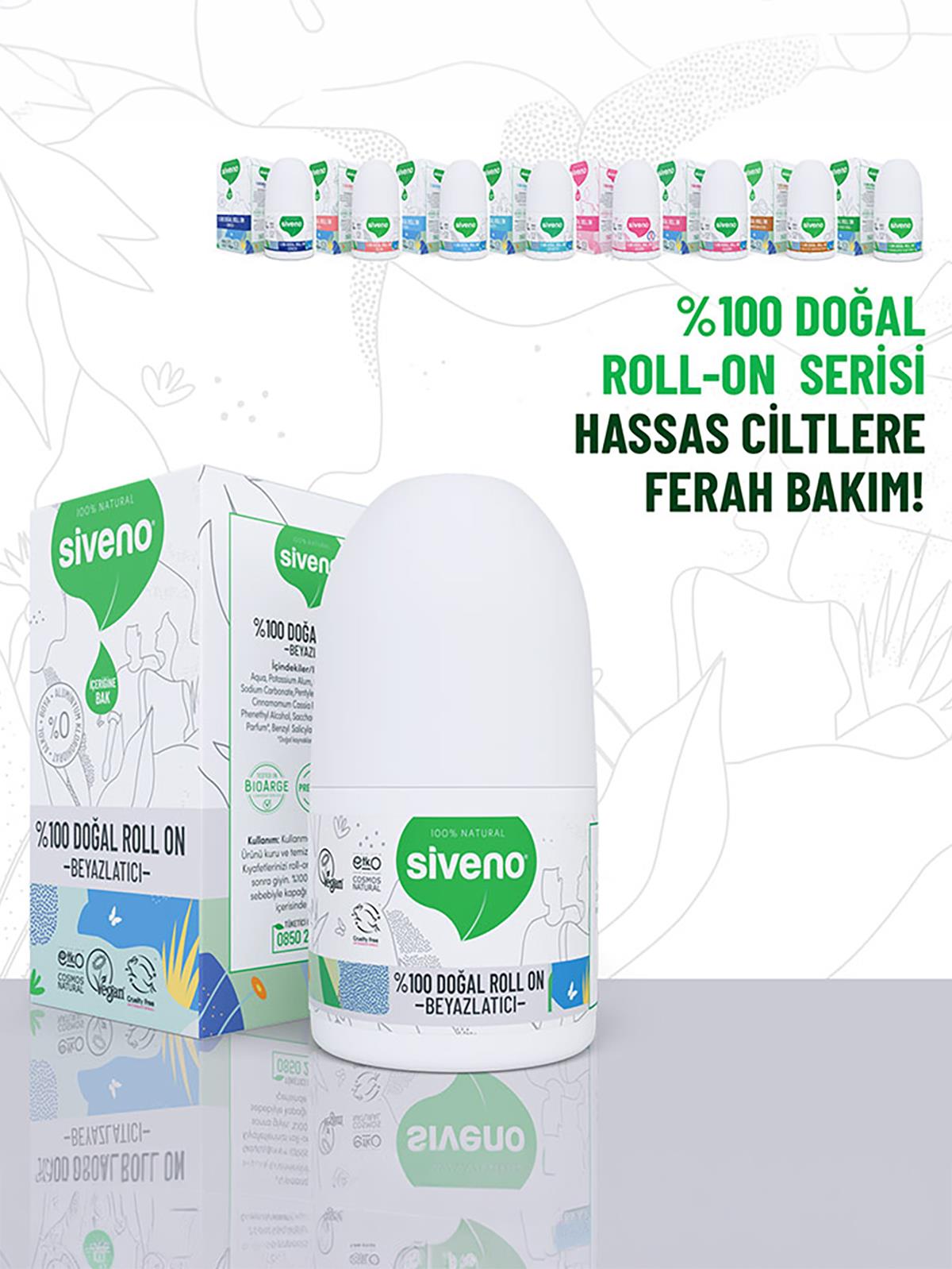 Siveno %100 DOĞAL ROLL-ON- BEYAZLATICI