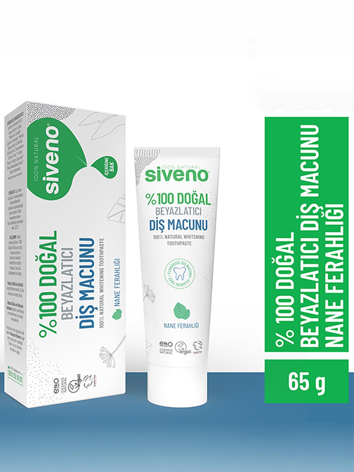 Siveno %100 Doğal Beyazlatıcı Diş Macunu
