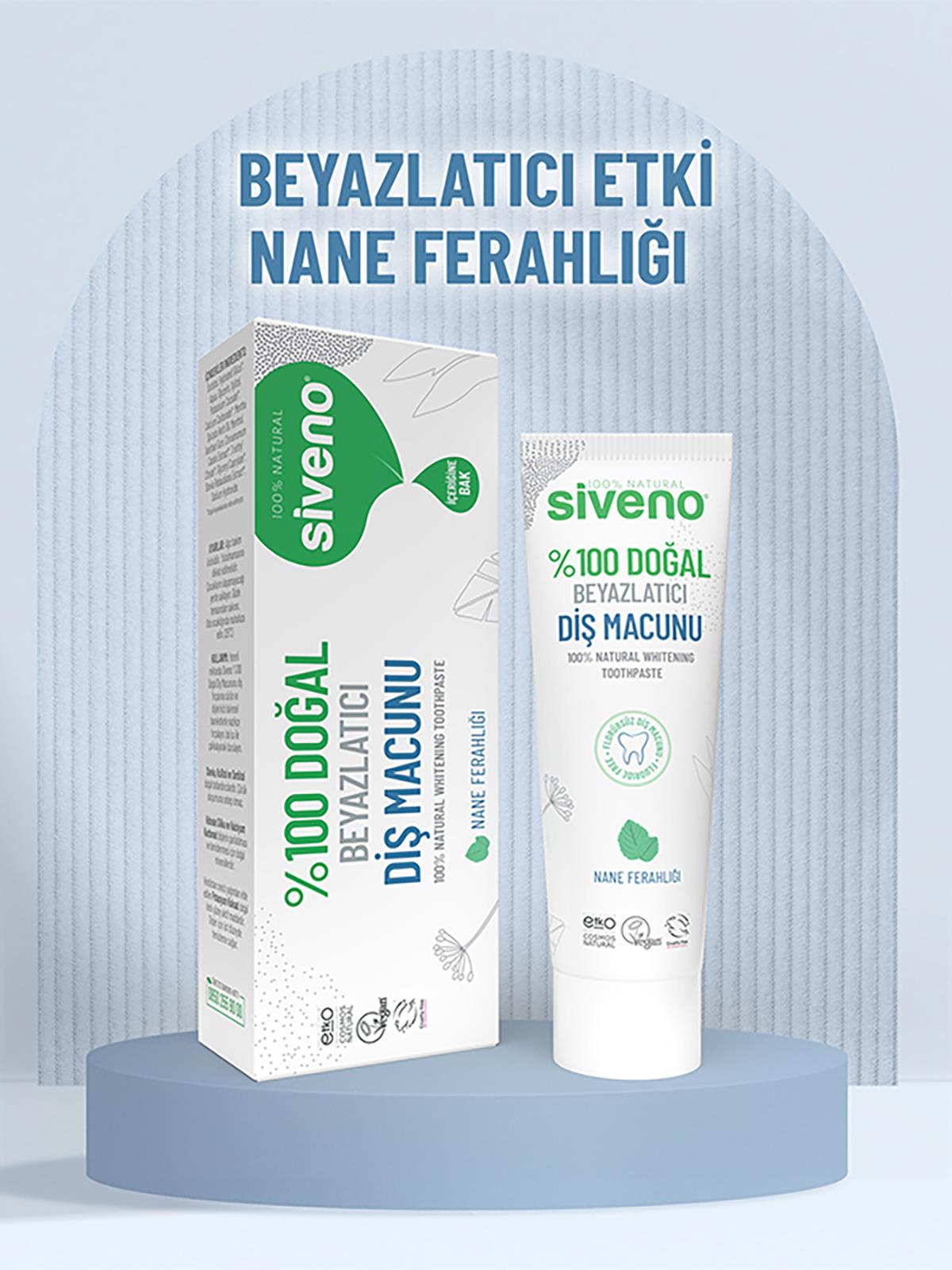 Siveno %100 Doğal Beyazlatıcı Diş Macunu