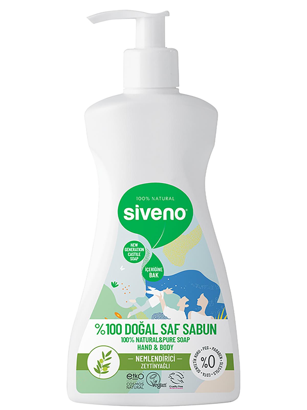 Siveno %100 Zeytinyağlı Doğal Sıvı Sabun 300 ml