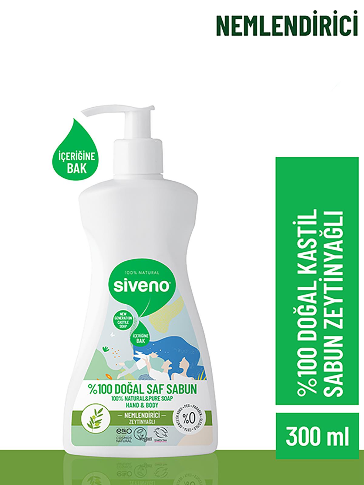 Siveno %100 Zeytinyağlı Doğal Sıvı Sabun 300 ml