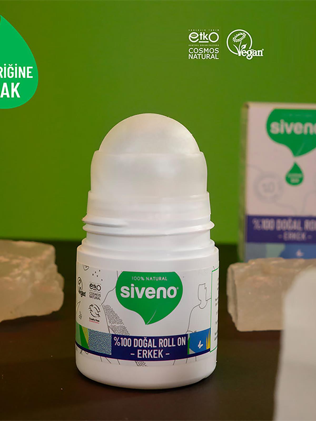Siveno %100 Doğal Roll-On – Erkekler İçin 50 ml