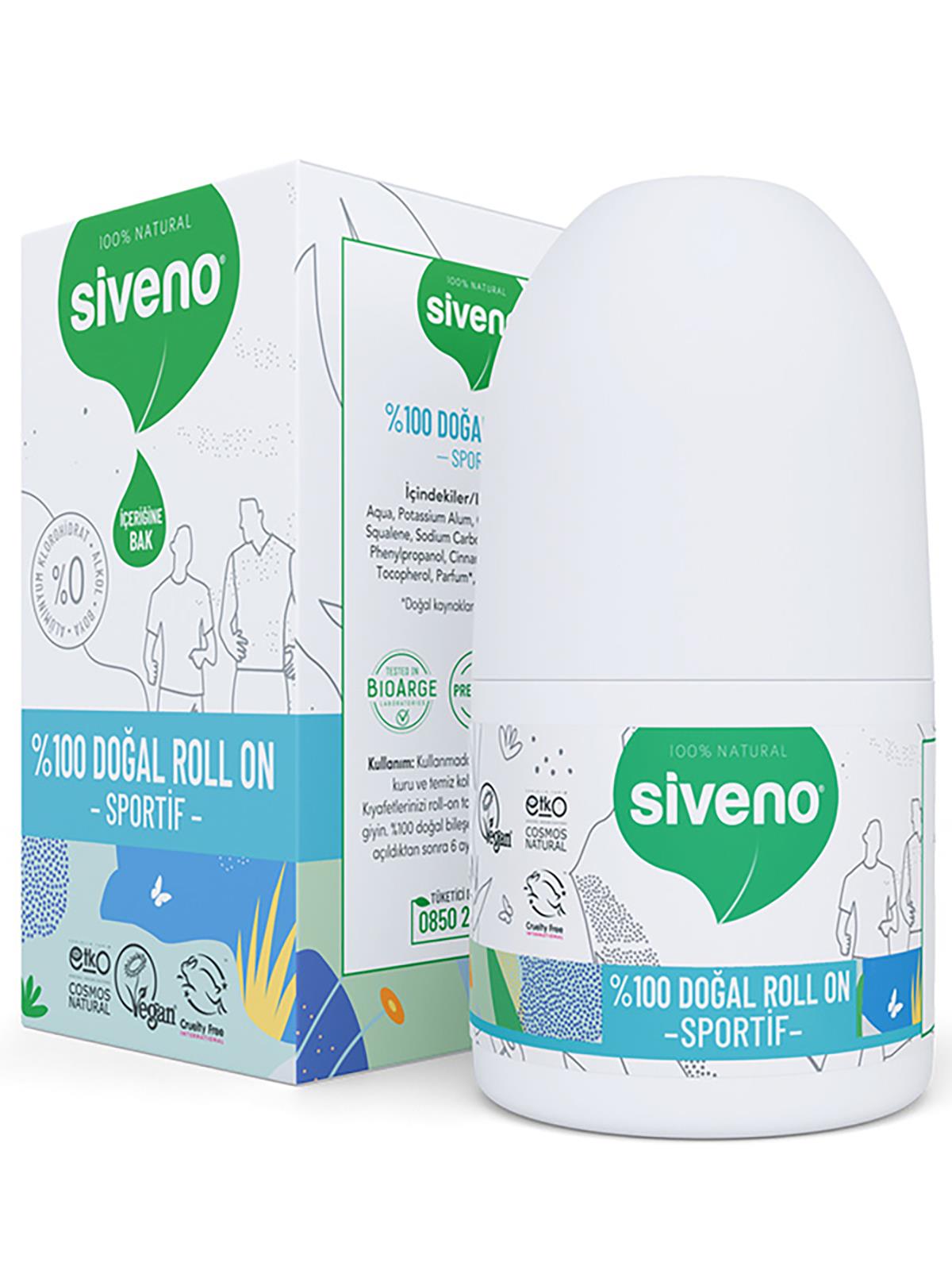 Siveno Doğal RolL-On - Sportive 50 ml
