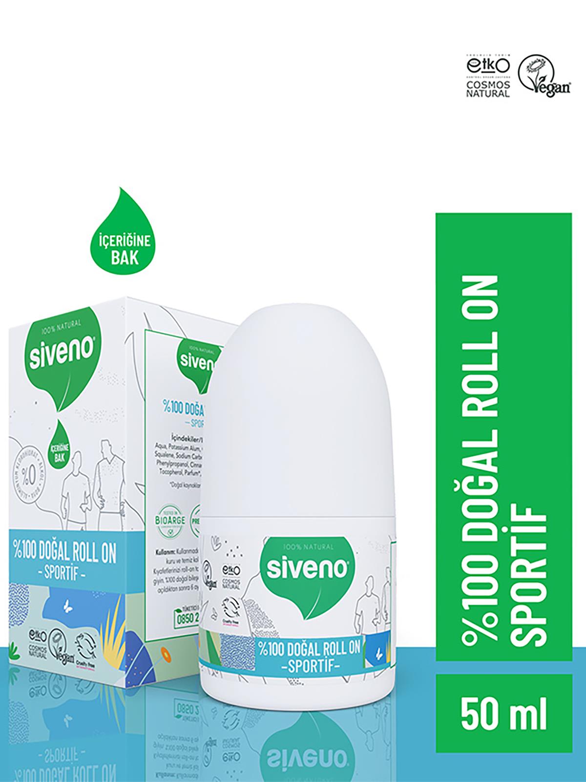Siveno Doğal RolL-On - Sportive 50 ml