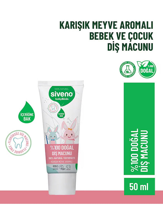Siveno %100 Doğal Diş Macunu Baby&Kids 50ml