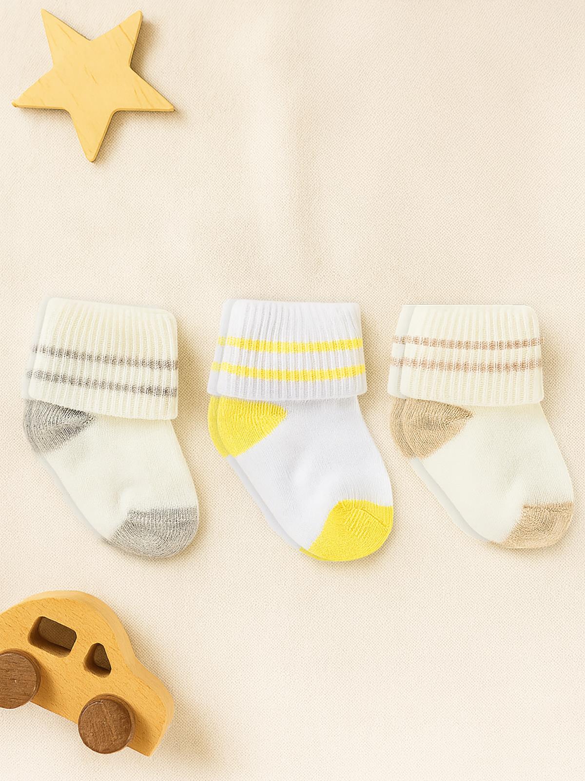 Civil Baby Erkek Bebek 3'lü Çorap Set 0-24 Ay