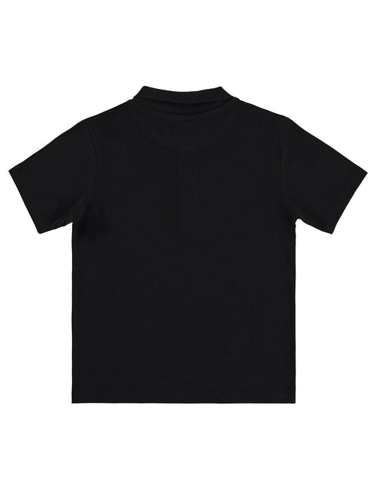 Civil Erkek Çocuk Basic Polo Pike Tshirt | Polo Pike Kısa Kol | Okul Kreş ve Günlük Kullanım - Siyah