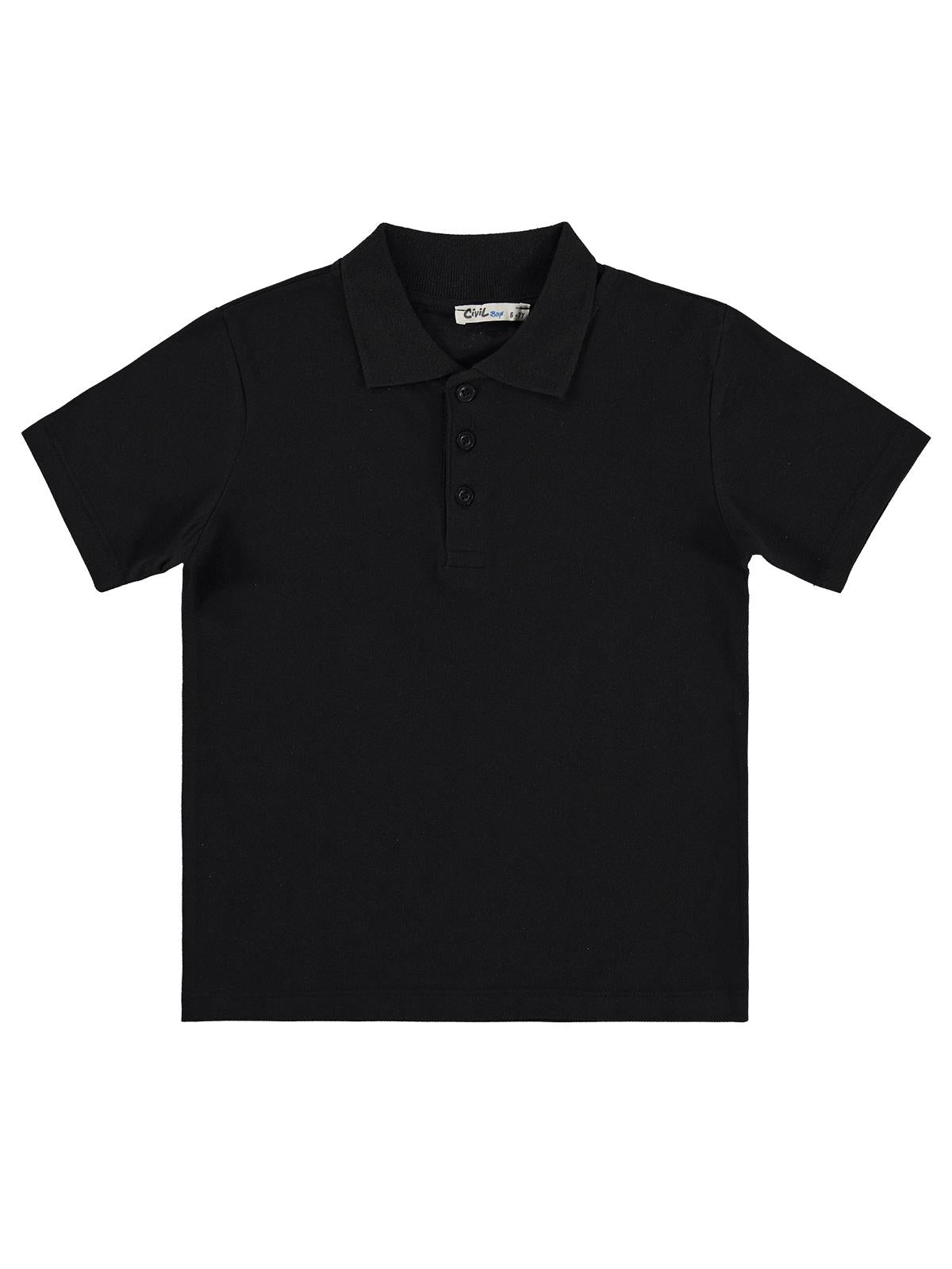 Civil Boys Basic Lakos 6-9 Yaş Tshirt - Siyah