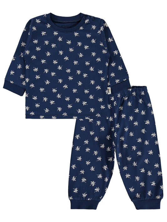 Civil Baby Palmiye Emprime 6-18 Ay Erkek Pijama Takım - Lacivert