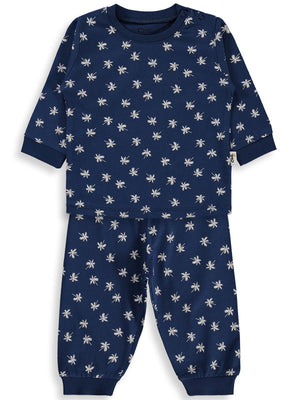 Civil Baby Palmiye Emprime 6-18 Ay Erkek Pijama Takım - Lacivert