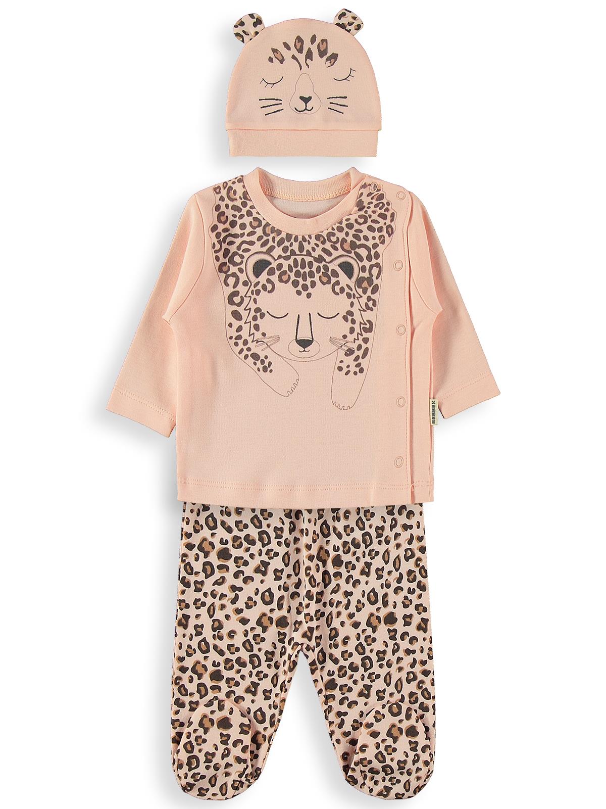 Bebbek Leopard  Zıbın Setleri - Pudra