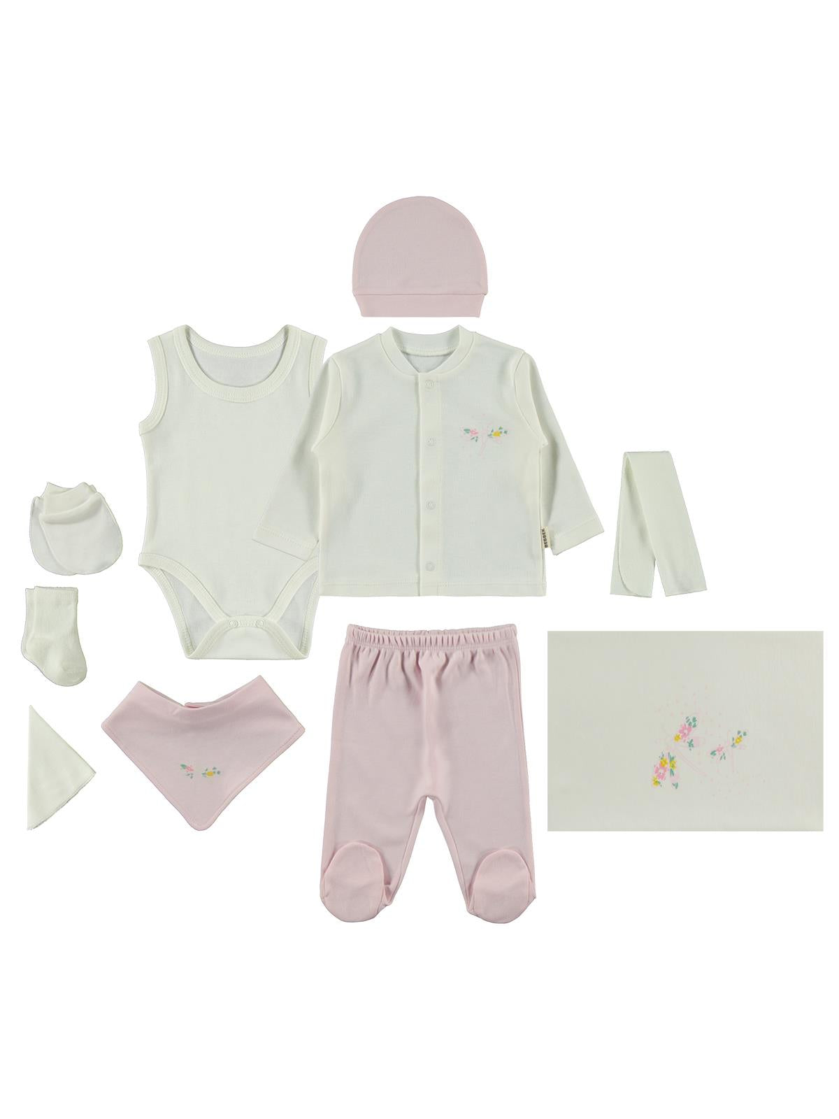 Bebbek Butterfly  Zıbın Setleri - Pembe