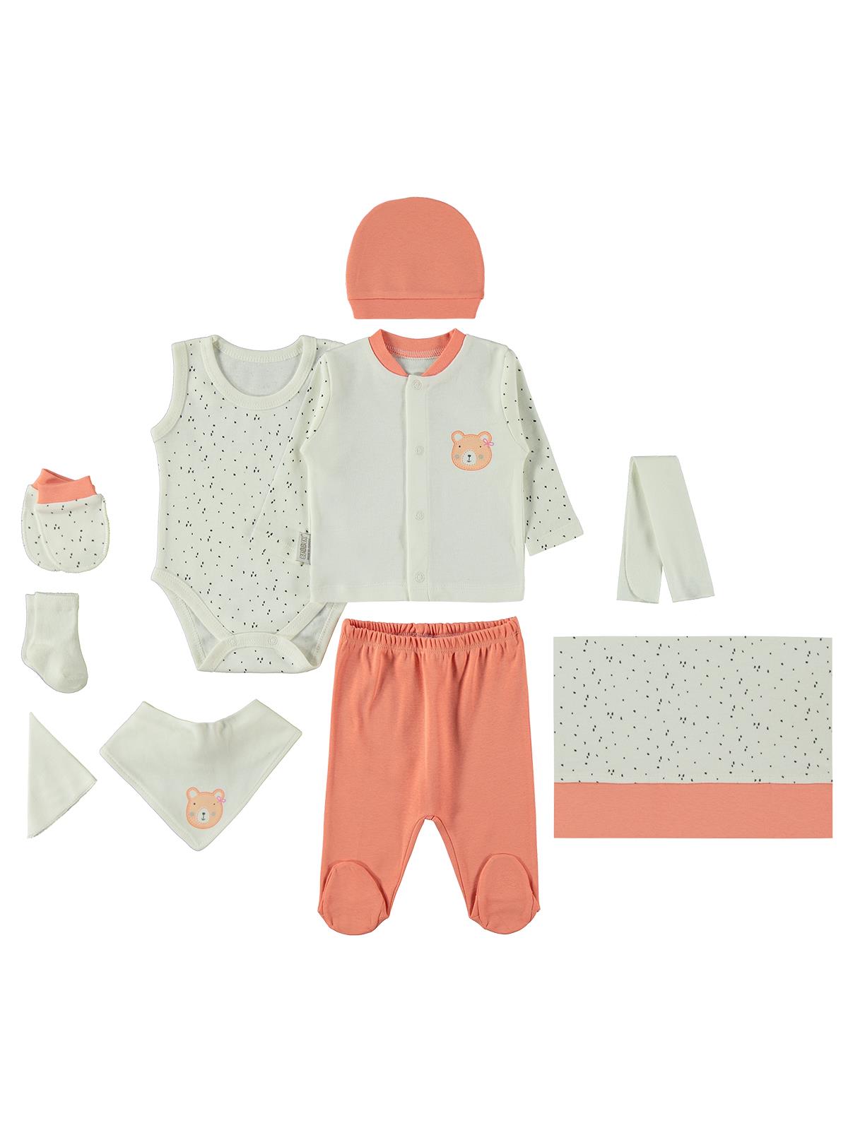 Bebbek Love Baby  Zıbın Setleri - Turuncu