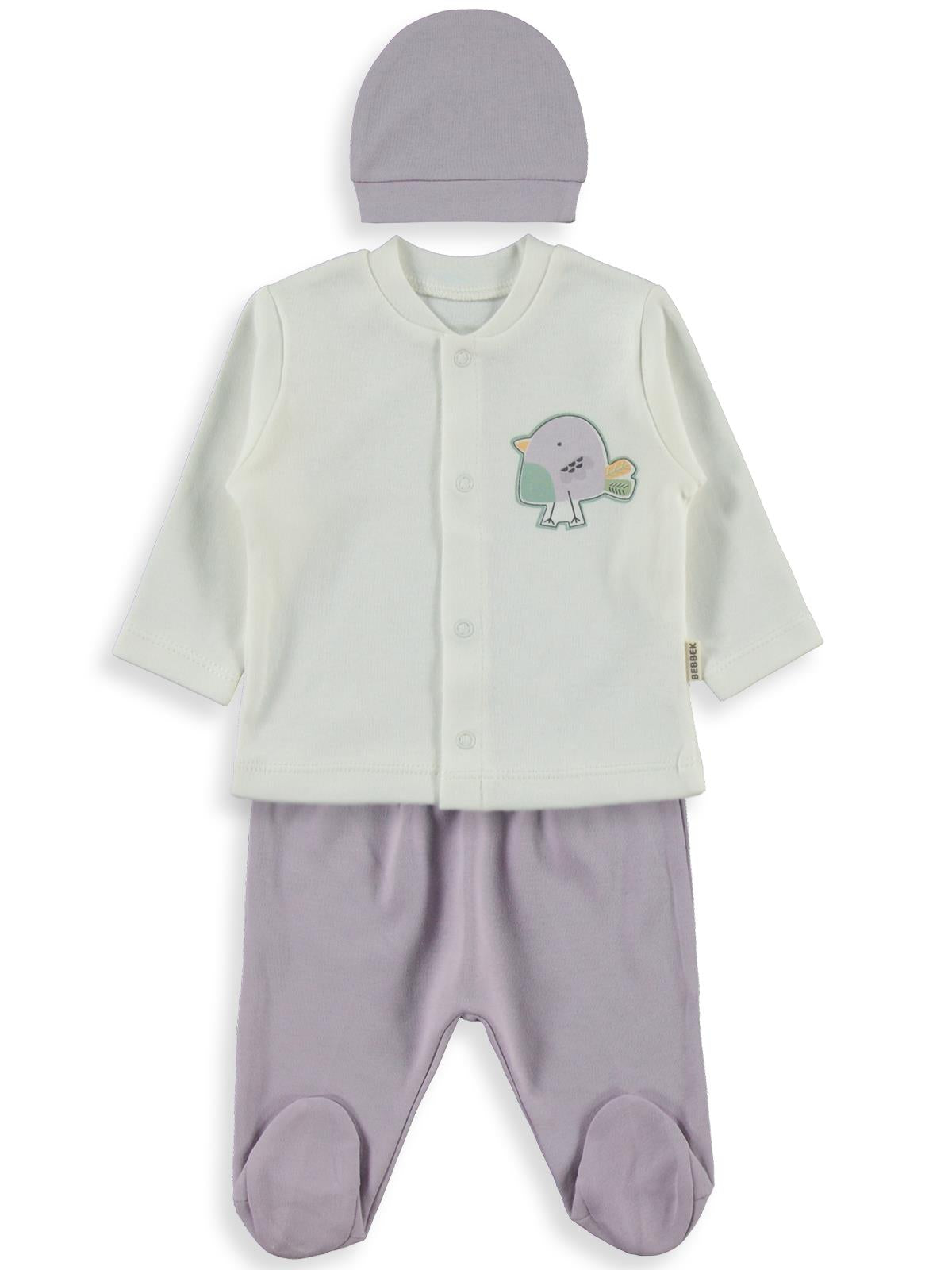 Bebbek Cute Parrot  Zıbın Setleri - Lila