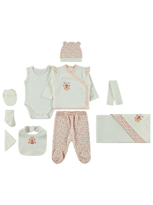 Bebbek Baby Bear  Zıbın Setleri - Ekru