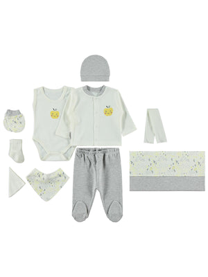 Bebbek Apple  Zıbın Setleri - Gri