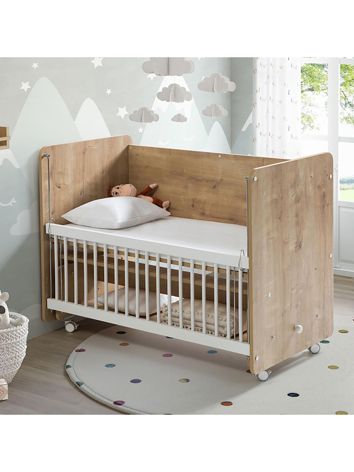 Babywhen Sallanan ve Tekerlekli Başucu Beşiği 60x120 cm