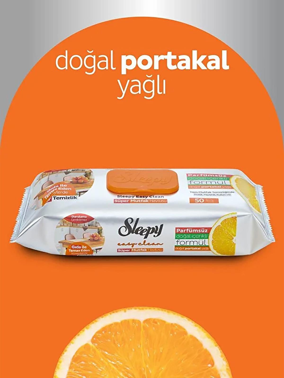 Sleepy Mutfak Havlusu Portakal Yağlı 50'li