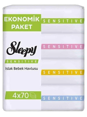 Sleepy Sensitive Islak Bebek Havlusu 4x70