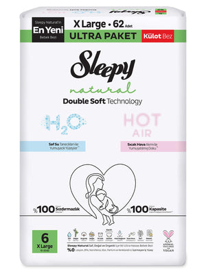 Sleepy Natural Double Soft Ultra Külot Xl 62
