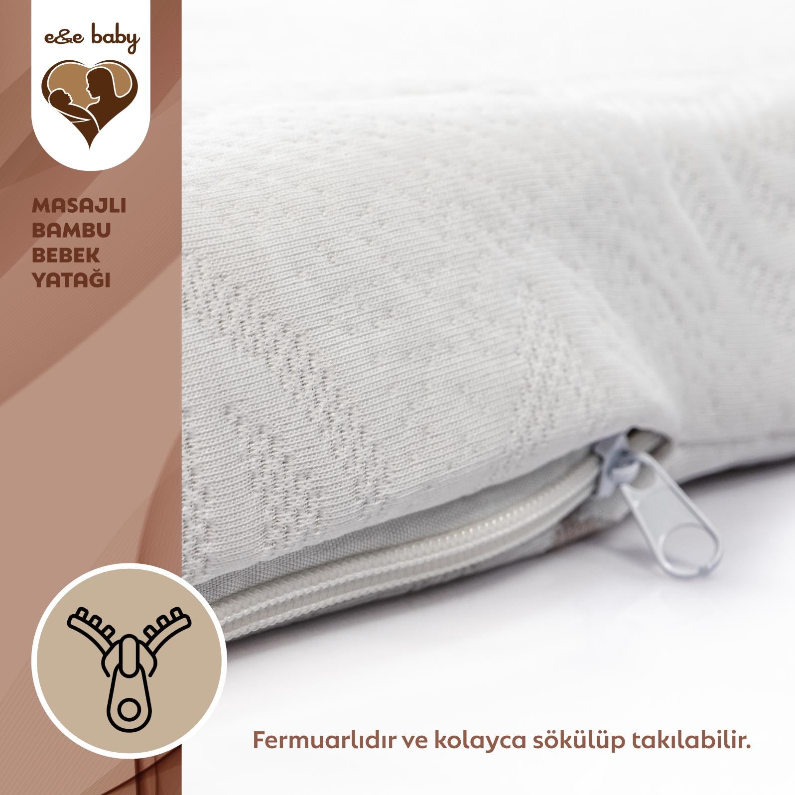E&E Baby Masaj Yapan Bambu Bebek Yatağı 60x120