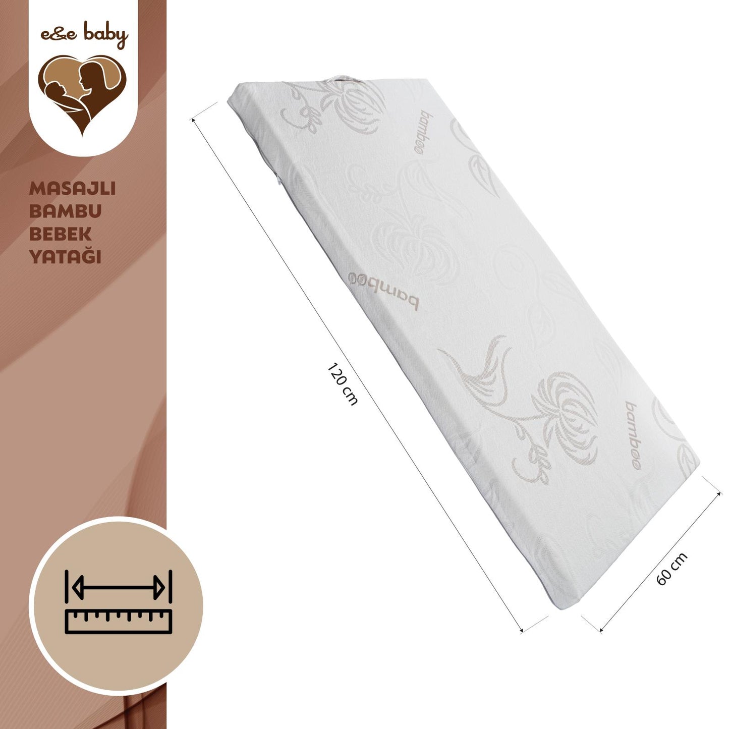 E&E Baby Masaj Yapan Bambu Bebek Yatağı 60x120