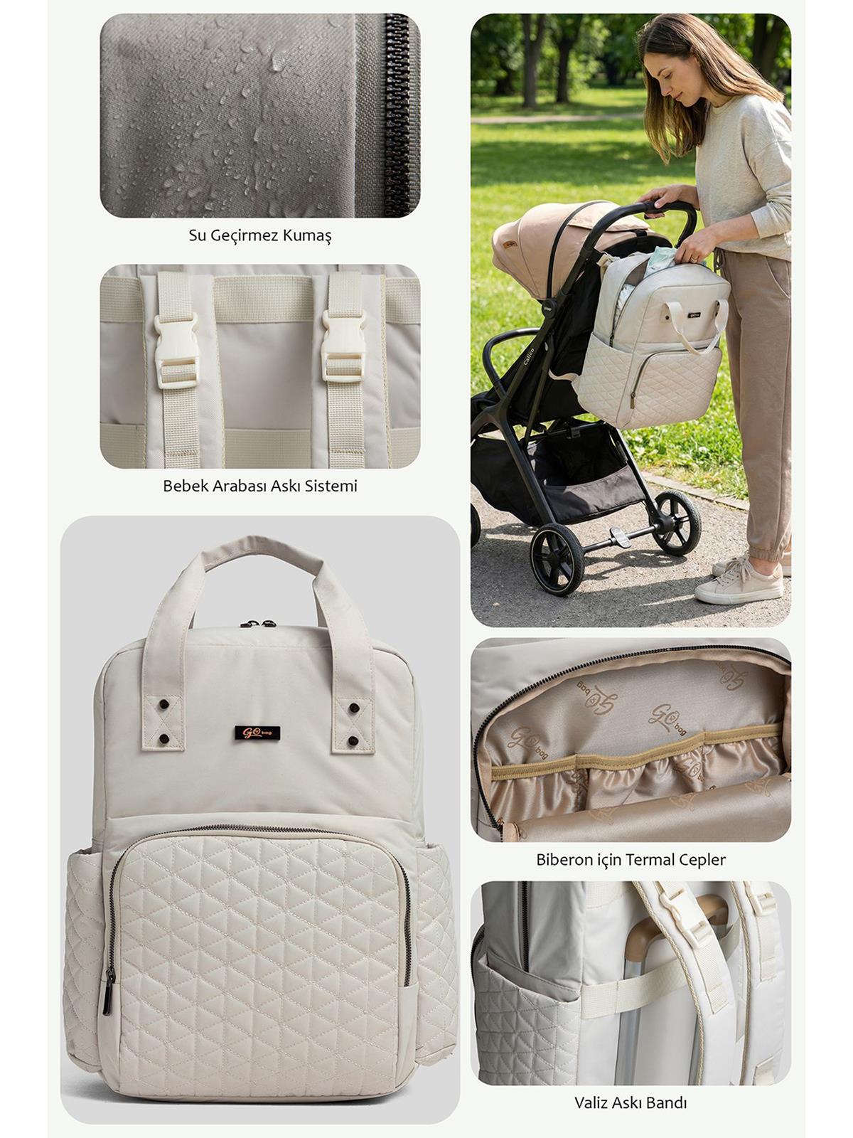 Baby2Go Go Bag Astoria Anne Bebek Bakım Çantası - Bej