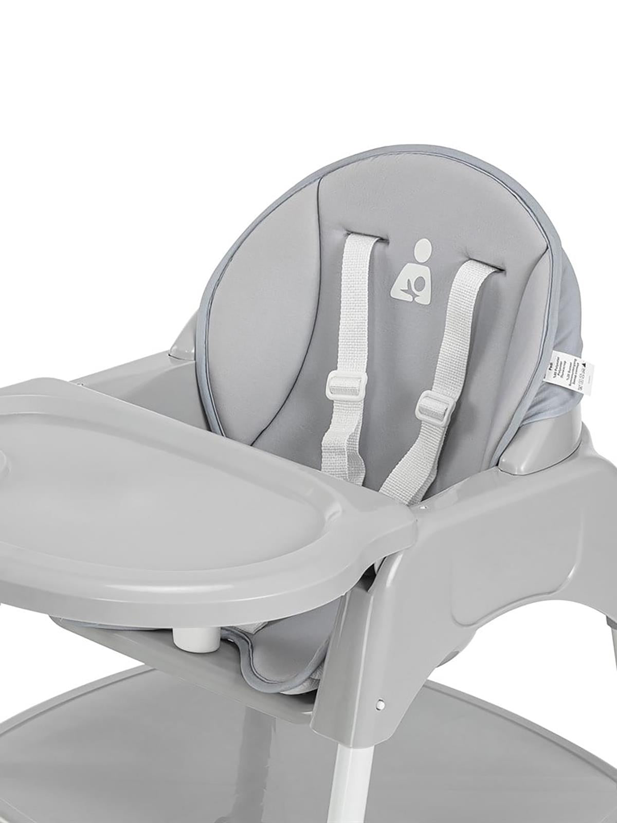 Wellgro Pretty 3in1 Çalışma Masalı Mama Sandalyesi - Gri
