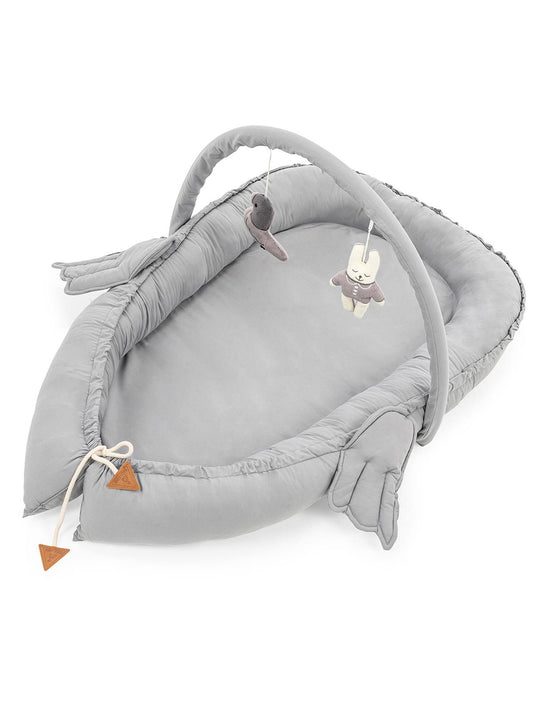 Wellgro Melek Kanatlı Oyuncak Barlı Anne Yanı Babynest - Gri