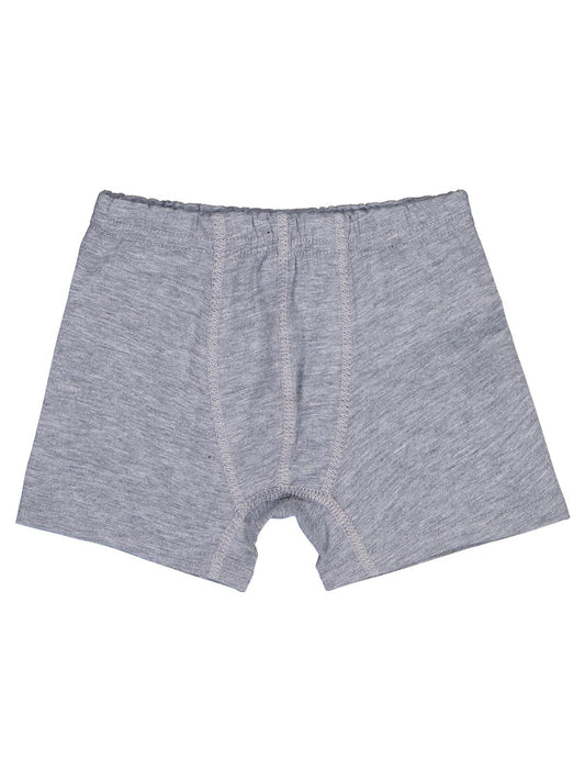 Domi Kids Gri-Siyah Erkek Çocuk 2'li Boxer | Likralı Süprem | Okul Kreş ve Günlük Kullanım