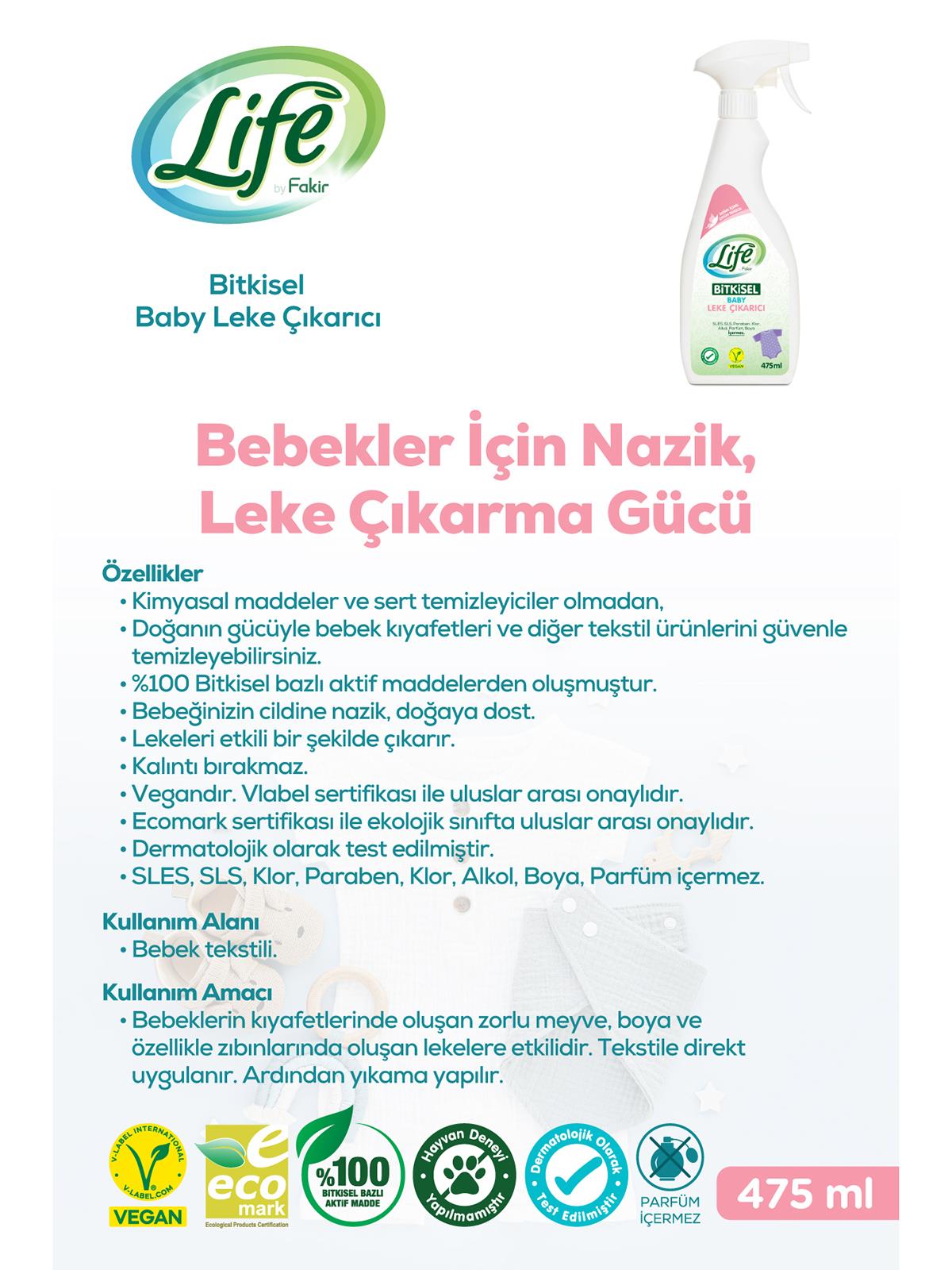 Fakir Bitkisel Bebek Leke Çıkarıcı 475 Ml - Standart
