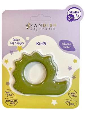 Pandısh Kirpi Silikon Diş Kaşıyıcı - Yeşil