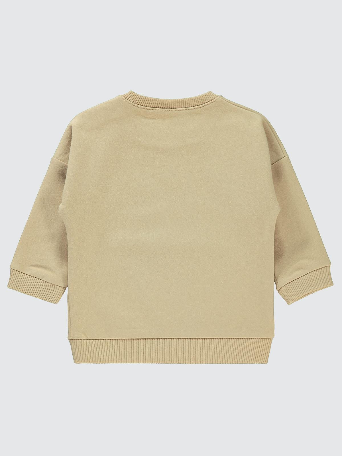 Civil Baby Basic Civil Arma Etiketli 6-18 Ay Sweatshirt - Kahverengi