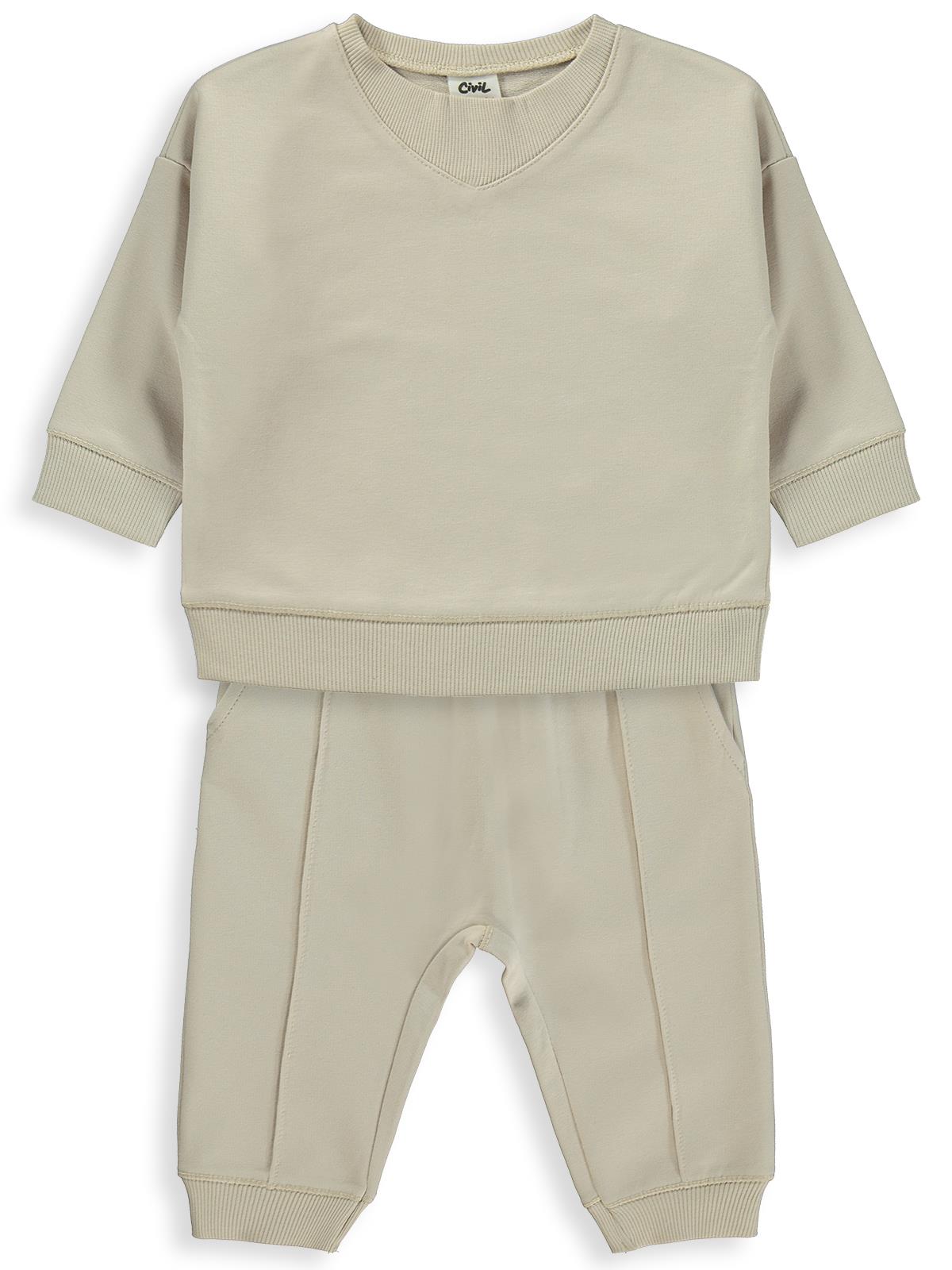 Civil Baby Basic 6-18 Ay Takım - Bej