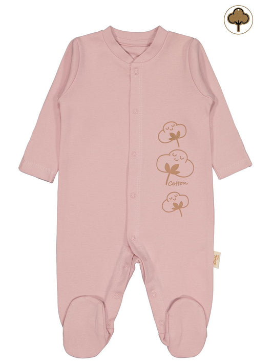 Civil Baby Organik Pamuklu Yenidogan 0-3 Ay Tulum - Pembe