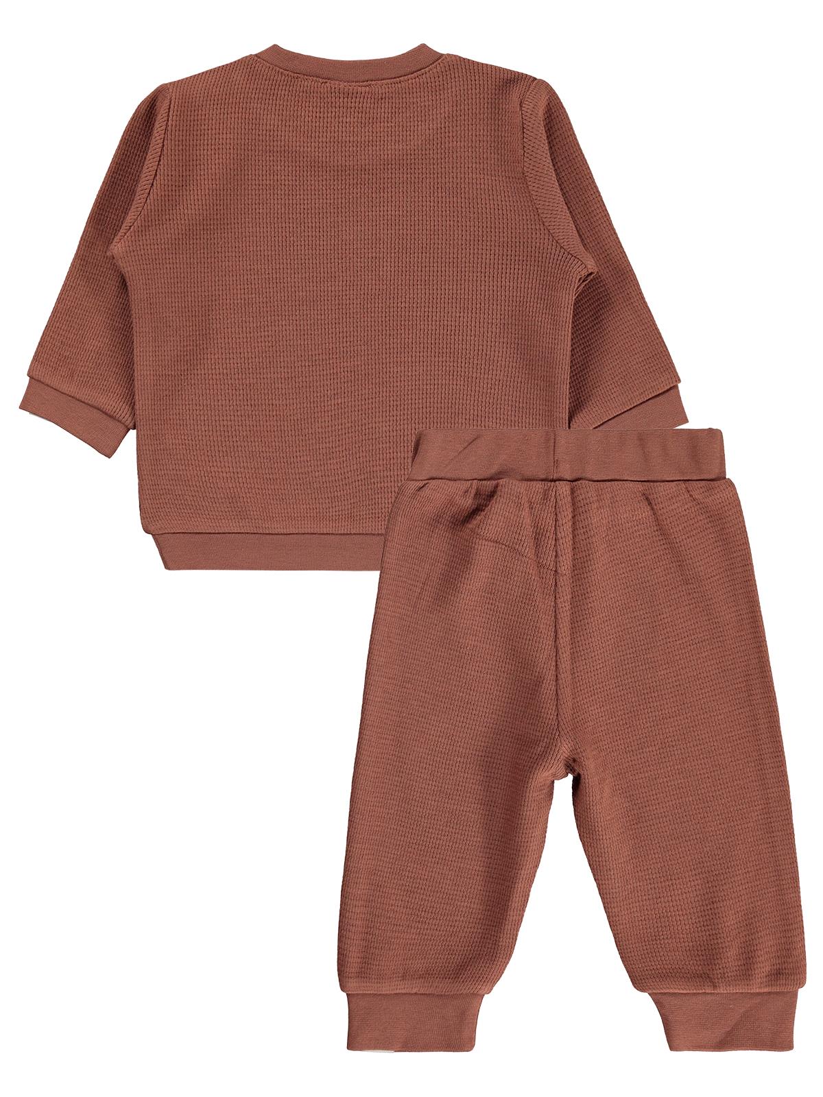 Civil Baby Patiksiz Güneş Etiketli 3-18 Ay Takım - Kahverengi