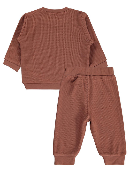 Civil Baby Patiksiz Güneş Etiketli 3-18 Ay Takım - Kahverengi