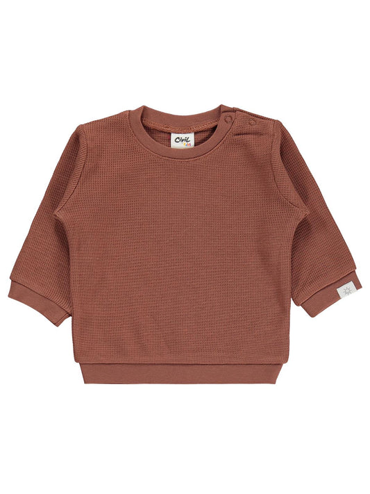 Civil Baby Patiksiz Güneş Etiketli 3-18 Ay Takım - Kahverengi